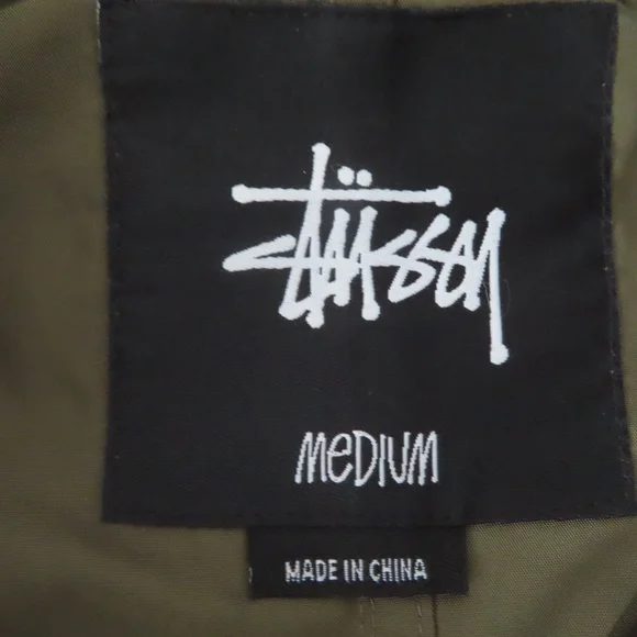 STUSSY milspec OLIVE FISHTAIL JACKET M - Picture 4 of 7